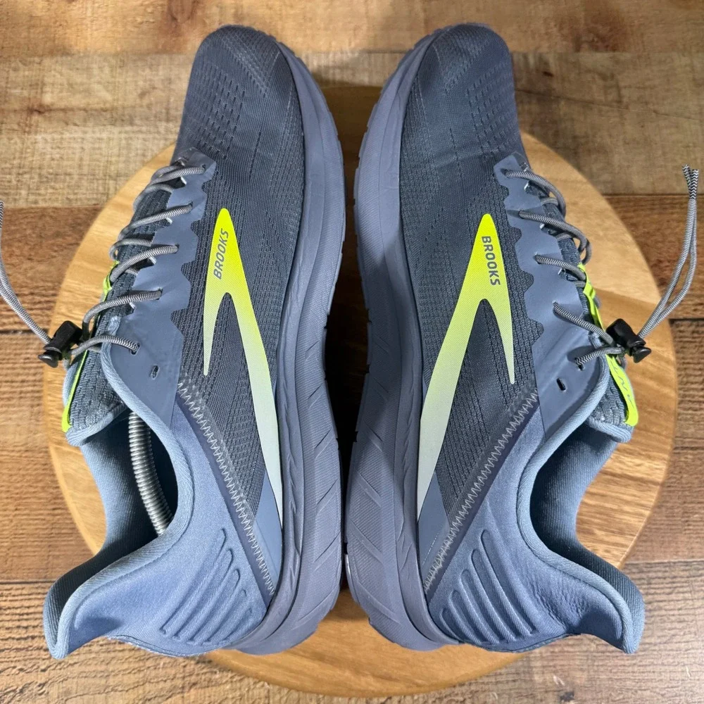 Brooks Anthem 5 Mens 14 Grey Running Shoes Sneaker 1103781D076 Low Top Mesh DNA